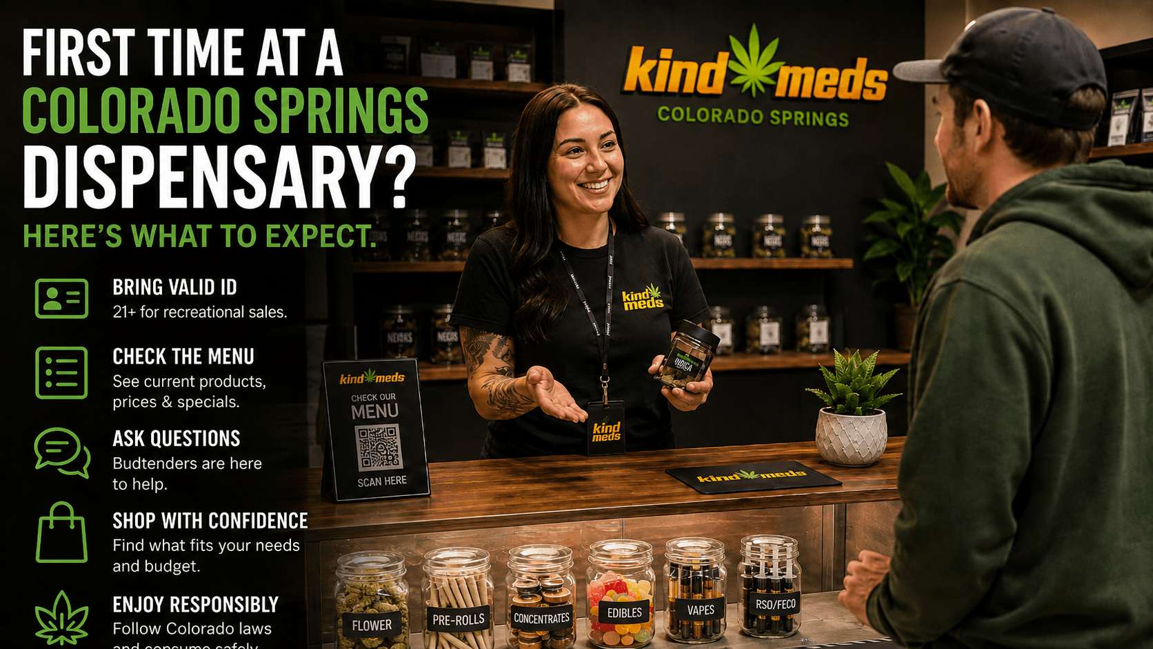 First time dispensary Colorado Springs at Kind Meds