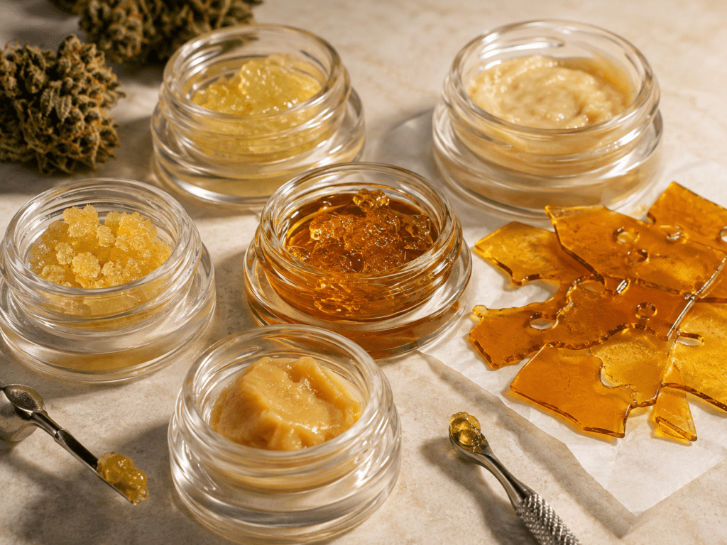 Cannabis concentrates Colorado Springs with shatter wax live resin badder and rosin