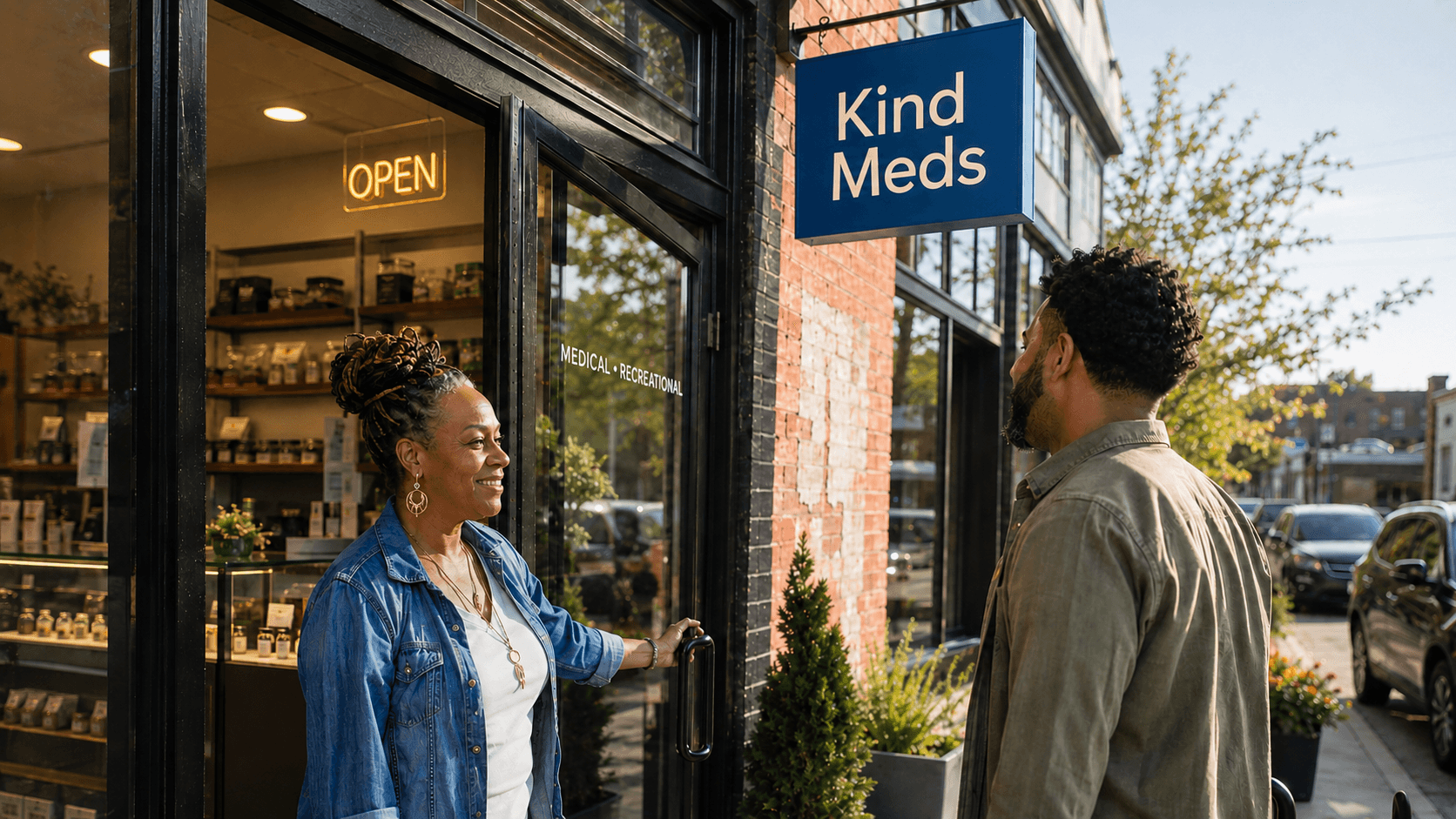 Dispensary near me open now at Kind Meds in Denver or Colorado Springs